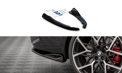 Heck Ansatz Flaps Diffusor V.2 für BMW 4er M-Paket G22 schwarz matt
