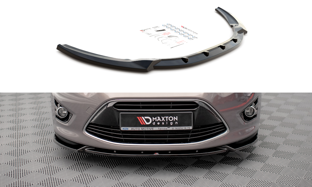 Front Ansatz für Ford C-Max Mk2 schwarz matt