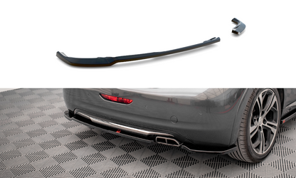 Heck Ansatz Flaps Diffusor für Peugeot 208 GTi Mk1 schwarz matt