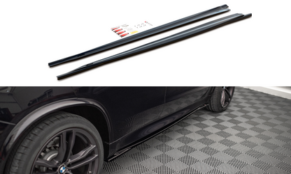 Seitenschweller Ansatz für BMW X5 M F15 schwarz Hochglanz