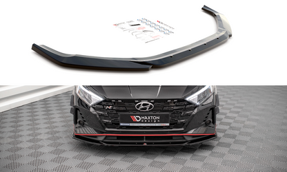 Front Ansatz V.3 für Hyundai I20 N Mk3 schwarz Hochglanz