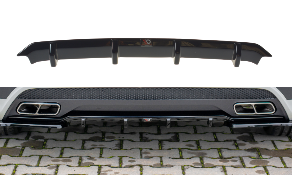 Diffusor Heck Ansatz für Mercedes A45 AMG W176 Carbon Look