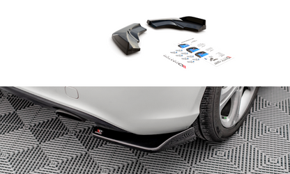 Heck Ansatz Flaps Diffusor V.1 für Mercedes-Benz A W176 schwarz matt