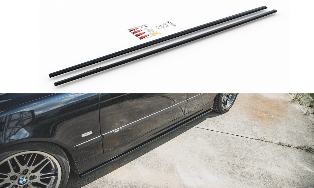 Seitenschweller Ansatz für BMW M5 E39 schwarz matt
