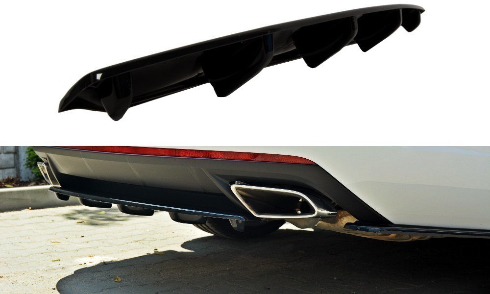 Diffusor Heck Ansatz für Skoda Octavia III RS Preface/Facelift Carbon Look