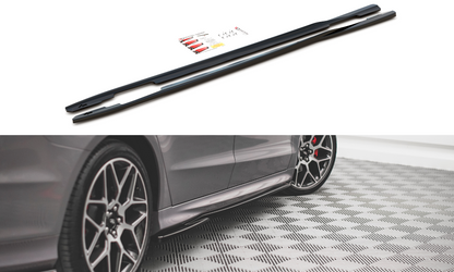 Seitenschweller Ansatz für Ford Mondeo ST-Line Mk5 Facelift Carbon Look