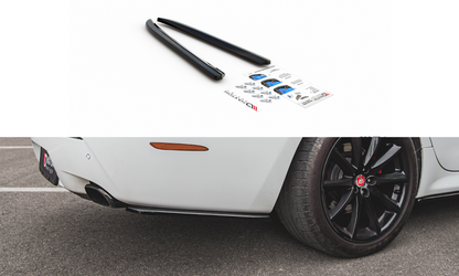 Heck Ansatz Flaps Diffusor für Jaguar XJ X351 schwarz Hochglanz