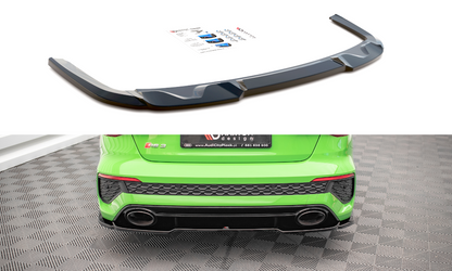 Mittlerer Diffusor Heck Ansatz für Audi RS3 Limousine 8Y schwarz matt