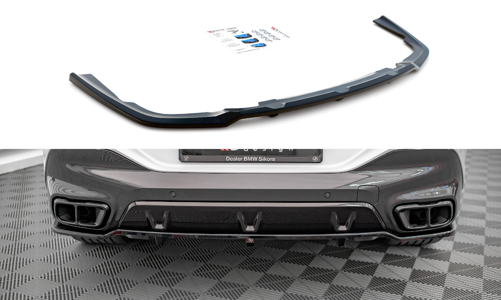 Mittlerer Diffusor Heck Ansatz DTM Look für V.1 BMW X6 M-Paket G06 Carbon Look