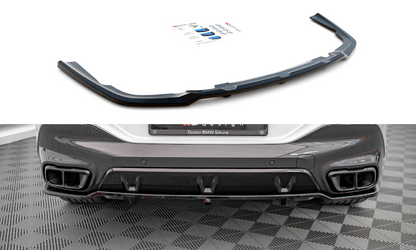 Mittlerer Diffusor Heck Ansatz DTM Look für V.1 BMW X6 M-Paket G06 schwarz matt