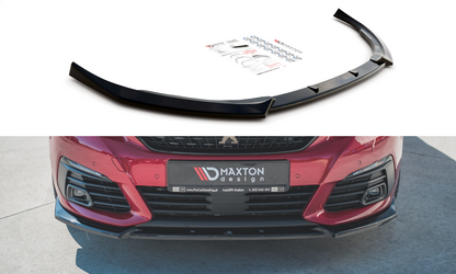 Front Ansatz V.1 für Peugeot 308 GT Mk2 Facelift schwarz matt
