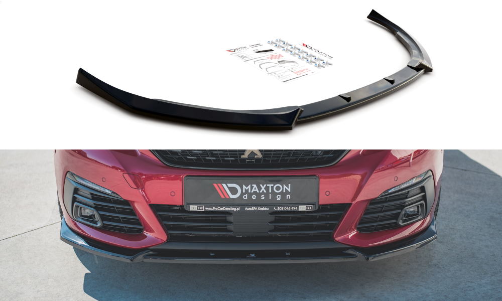 Front Ansatz V.1 für Peugeot 308 GT Mk2 Facelift Carbon Look