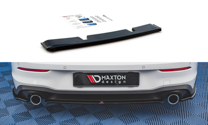 Mittlerer Diffusor Heck Ansatz für Volkswagen Golf 8 GTI Carbon Look