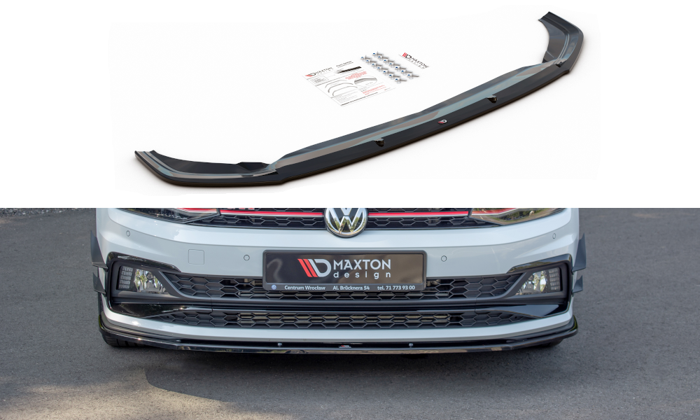 Front Ansatz V.1 für VW POLO MK6 GTI schwarz matt – Tuning King