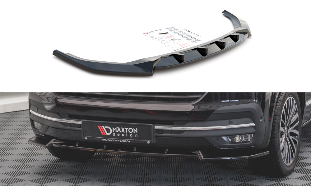 Front Ansatz V.1 für Volkswagen T6 Facelift Carbon Look