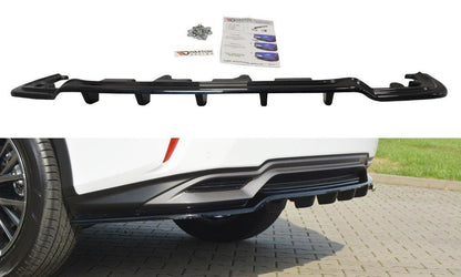 Mittlerer Diffusor Heck Ansatz für Lexus RX Mk4 H DTM LOOK schwarz matt
