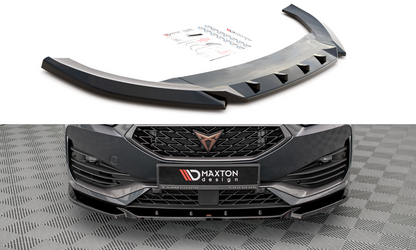 Front Ansatz V.3 für Cupra Leon schwarz Hochglanz