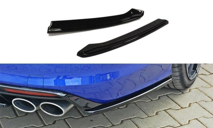 Heck Ansatz Flaps Diffusor für VW GOLF 7 R VARIANT schwarz matt