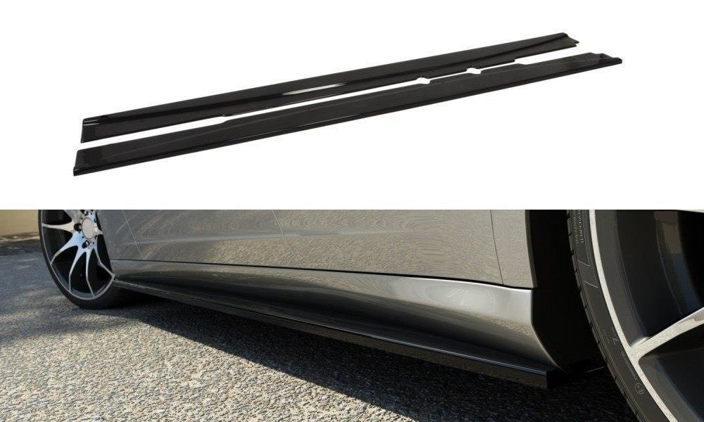 Seitenschweller Ansatz für MERCEDES CLS C219 Carbon Look