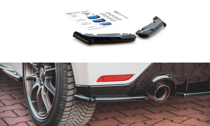 Heck Ansatz Flaps Diffusor V.1 für Toyota GR Yaris Mk4 schwarz matt