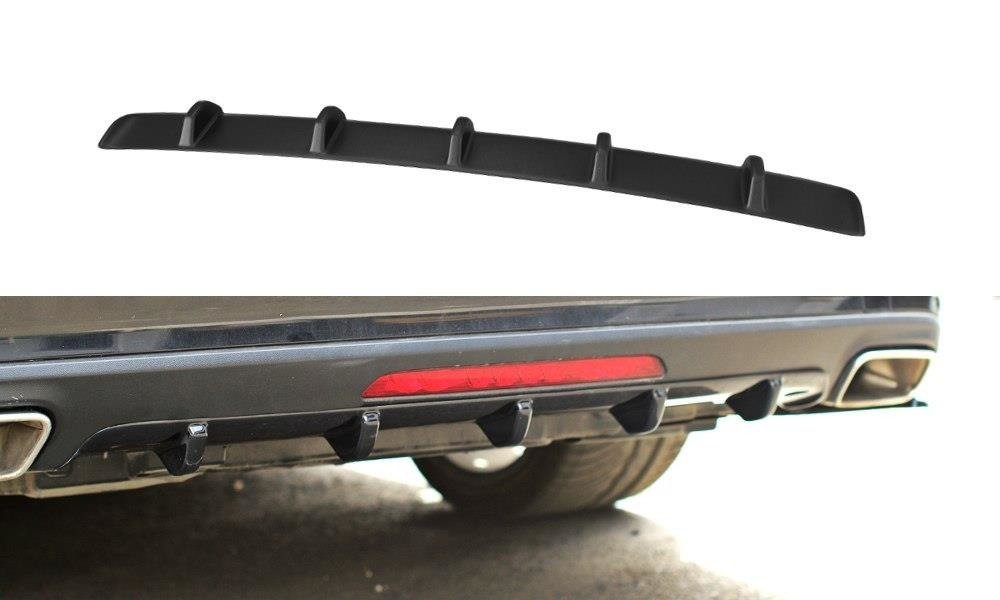 Diffusor Heck Ansatz für Mercedes CLS C218 schwarz matt