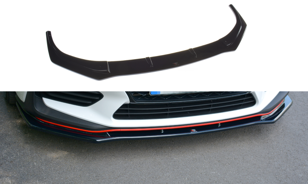 Front Ansatz V.1 für HYUNDAI I30 Mk3 N  schwarz matt