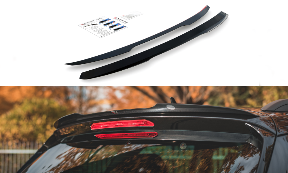 Spoiler CAP für Skoda Karoq Sportline Carbon Look