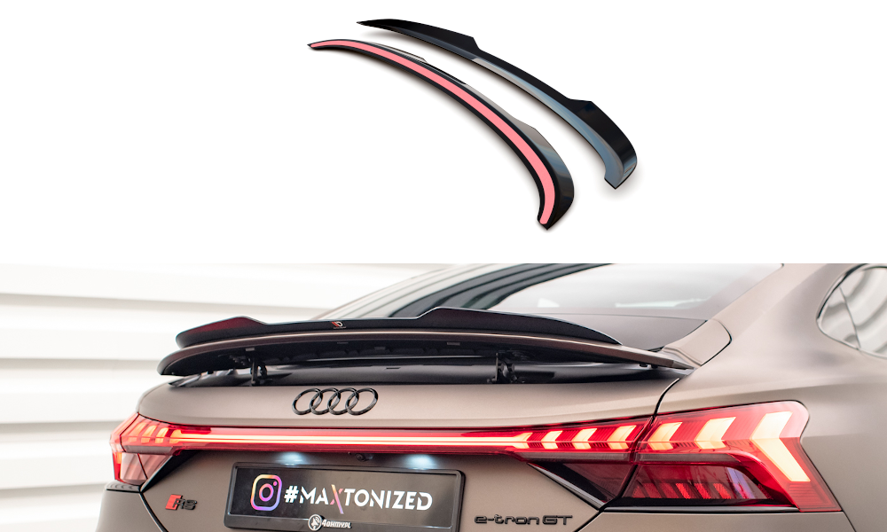 Spoiler CAP für Audi e-Tron GT / RS GT RS Mk1 schwarz matt