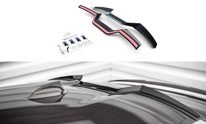 Spoiler CAP für BMW X6 M-Paket G06 schwarz Hochglanz