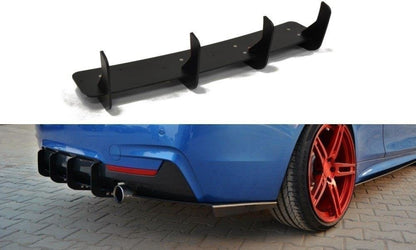 Diffusor Heck Ansatz für Heckschürze für & Heck Ansatz Flaps Diffusor für BMW 4er F32 M Paket