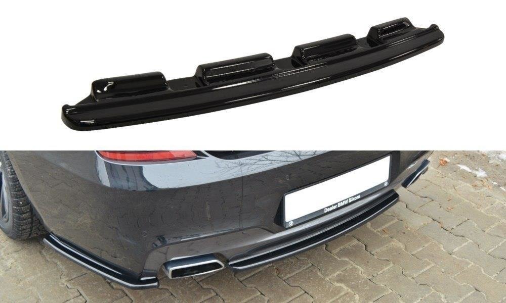 Mittlerer Diffusor Heck Ansatz für BMW 6er Gran Coupé M Paket  Carbon Look