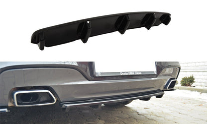 Mittlerer Diffusor Heck Ansatz für BMW 6er Gran Coupé M Paket DTM LOOK schwarz matt