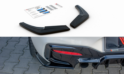 Heck Ansatz Flaps Diffusor für BMW 1er F20 Facelift M-power schwarz matt