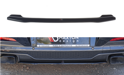 Mittlerer Diffusor Heck Ansatz für BMW X4 M-Paket G02 Carbon Look