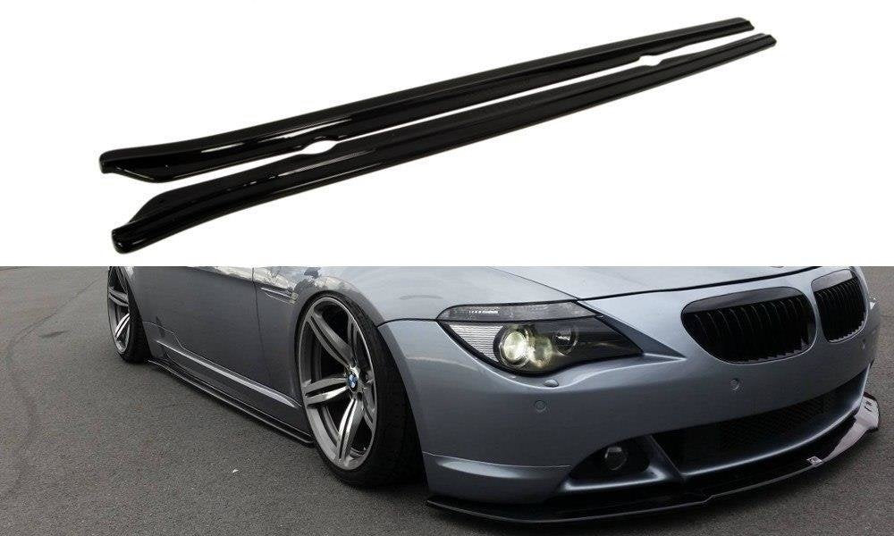 Seitenschweller Ansatz für BMW 6er E63 / E64 (vor Facelift) schwarz matt