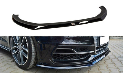 Front Ansatz für Audi S3 / A3 S-Line 8v Hatchback / Sportback schwarz matt
