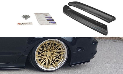 Heck Ansatz Flaps Diffusor für Audi A7 Mk1 S-Line Carbon Look