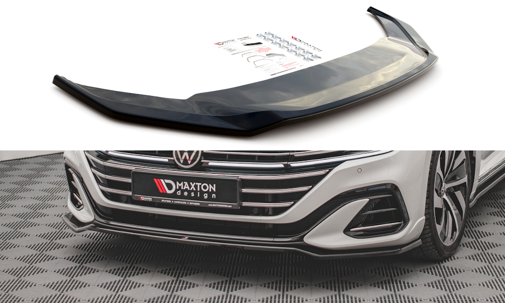Front Ansatz V.3 für Volkswagen Arteon R-Line Facelift schwarz matt