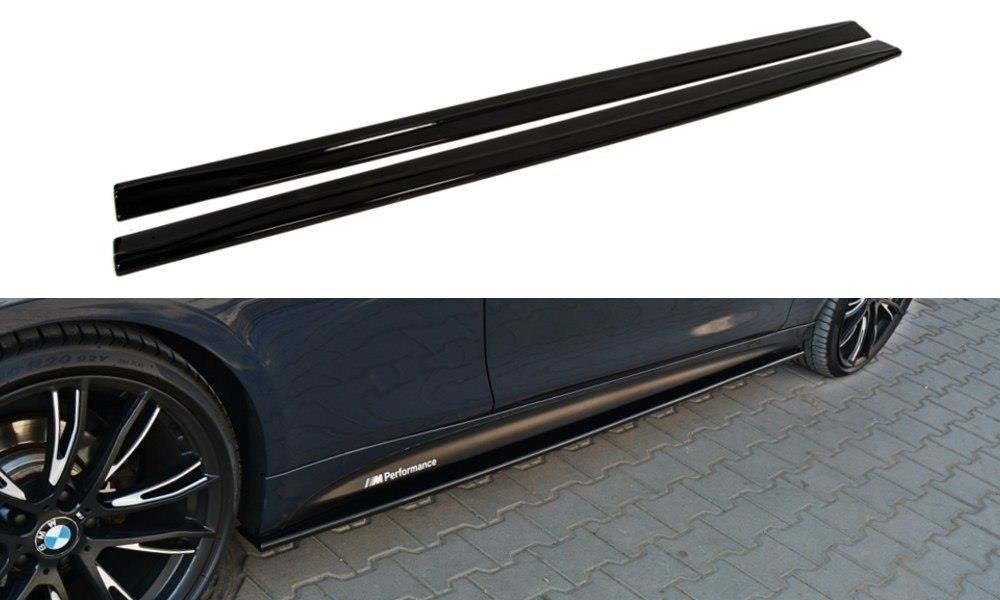 Seitenschweller Ansatz für BMW 4er F32 M Paket schwarz matt