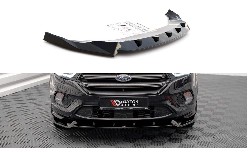 Front Ansatz V.2 für Ford Escape ST-Line Mk3 schwarz matt