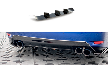 Diffusor Heck Ansatz für Lexus GS F Mk4 Facelift schwarz matt