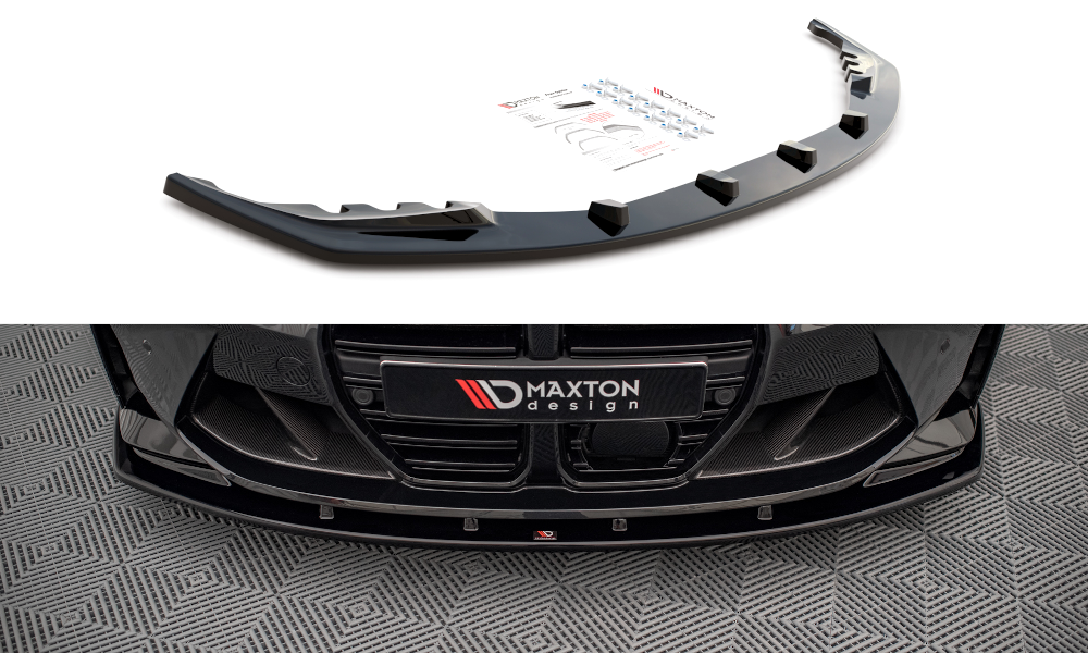 Front Ansatz V.1 für BMW M4 G82 / M3 G80 schwarz Hochglanz