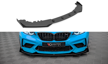 Street Pro Front Ansatz für +Flaps für V.1 + Flaps BMW M2 Competition F87 schwarz Hochglanz
