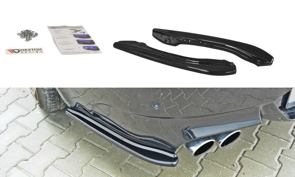 Heck Ansatz Flaps Diffusor für BMW M6 E63 schwarz matt