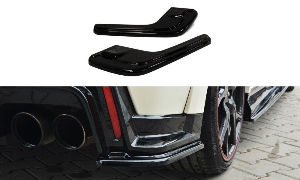 Heck Ansatz Flaps Diffusor für HONDA CIVIC IX TYPE R schwarz matt