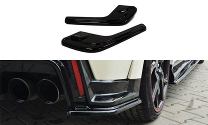 Heck Ansatz Flaps Diffusor für HONDA CIVIC IX TYPE R schwarz matt