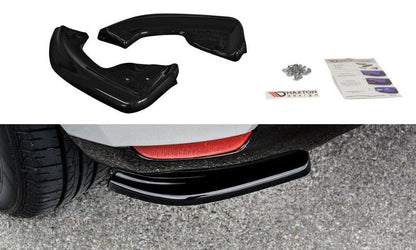 Heck Ansatz Flaps Diffusor für Renault Clio Mk4 schwarz matt