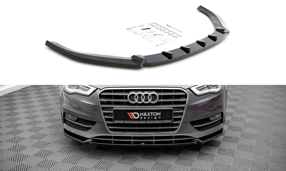 Front Ansatz für Audi A3 Sportback 8V schwarz matt