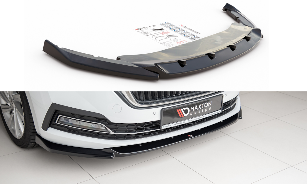 Front Ansatz V.1 für Skoda Octavia Mk4 Carbon Look