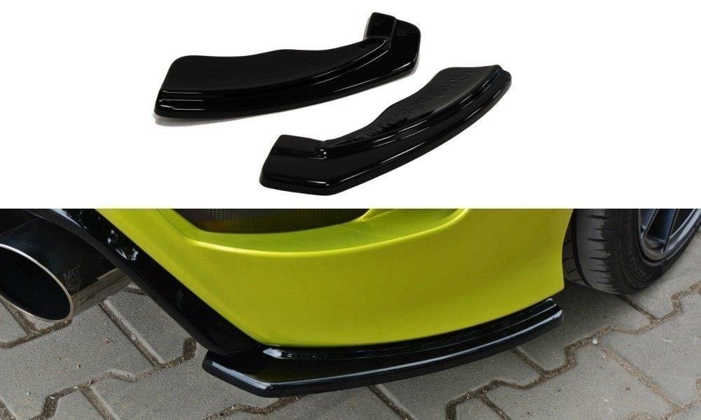 Heck Ansatz Flaps Diffusor für FORD FOCUS MK2 RS schwarz matt